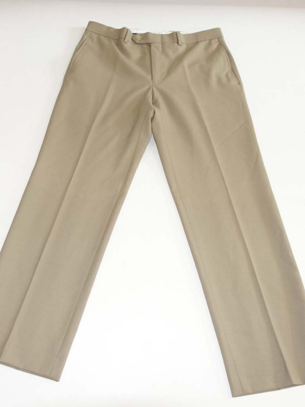 Lauren Ralph Lauren Men's Total Comfort Dress Pants 34 x 30 Tan 100% Wool Slacks